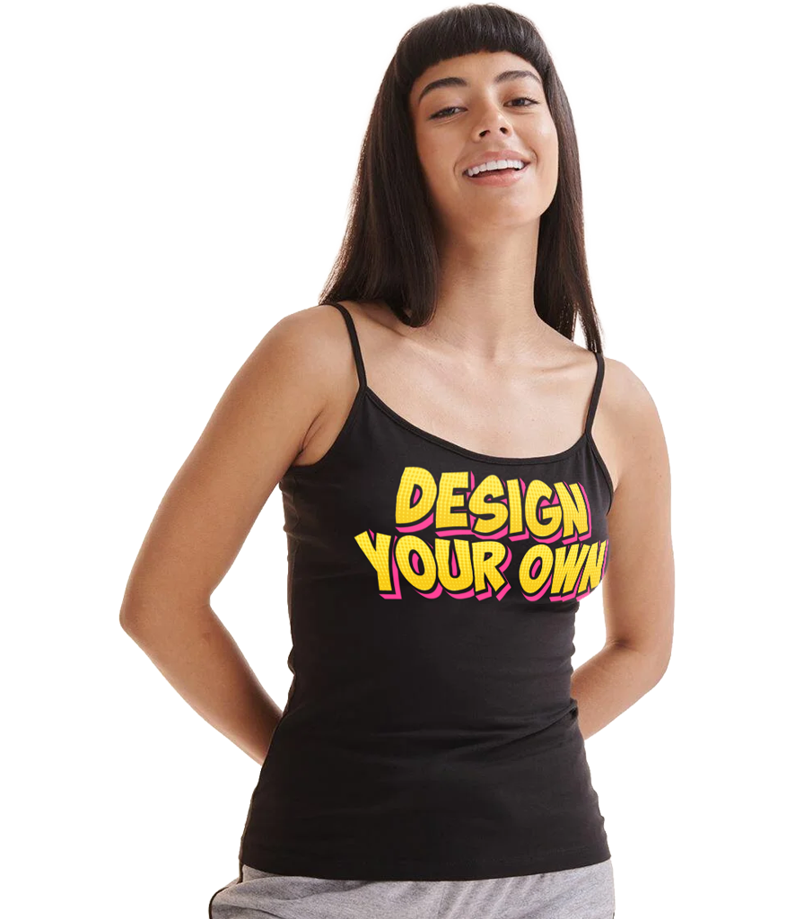 Women's spaghetti strap vest Custom